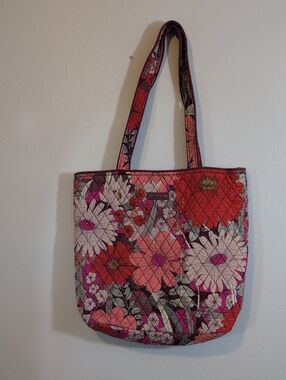 Vera Bradley Pink & Red Floral Quilted Tote